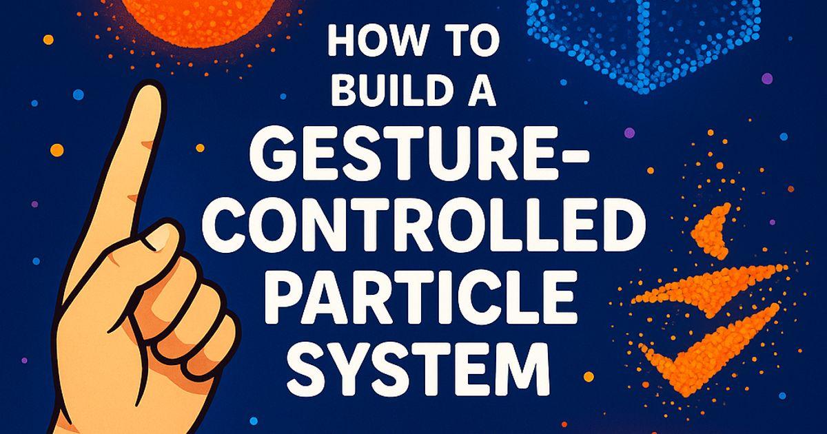 3D particle system responding to hand gestures in a web browser