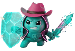 Clicky — The AI Cowboys cybersecurity mascot