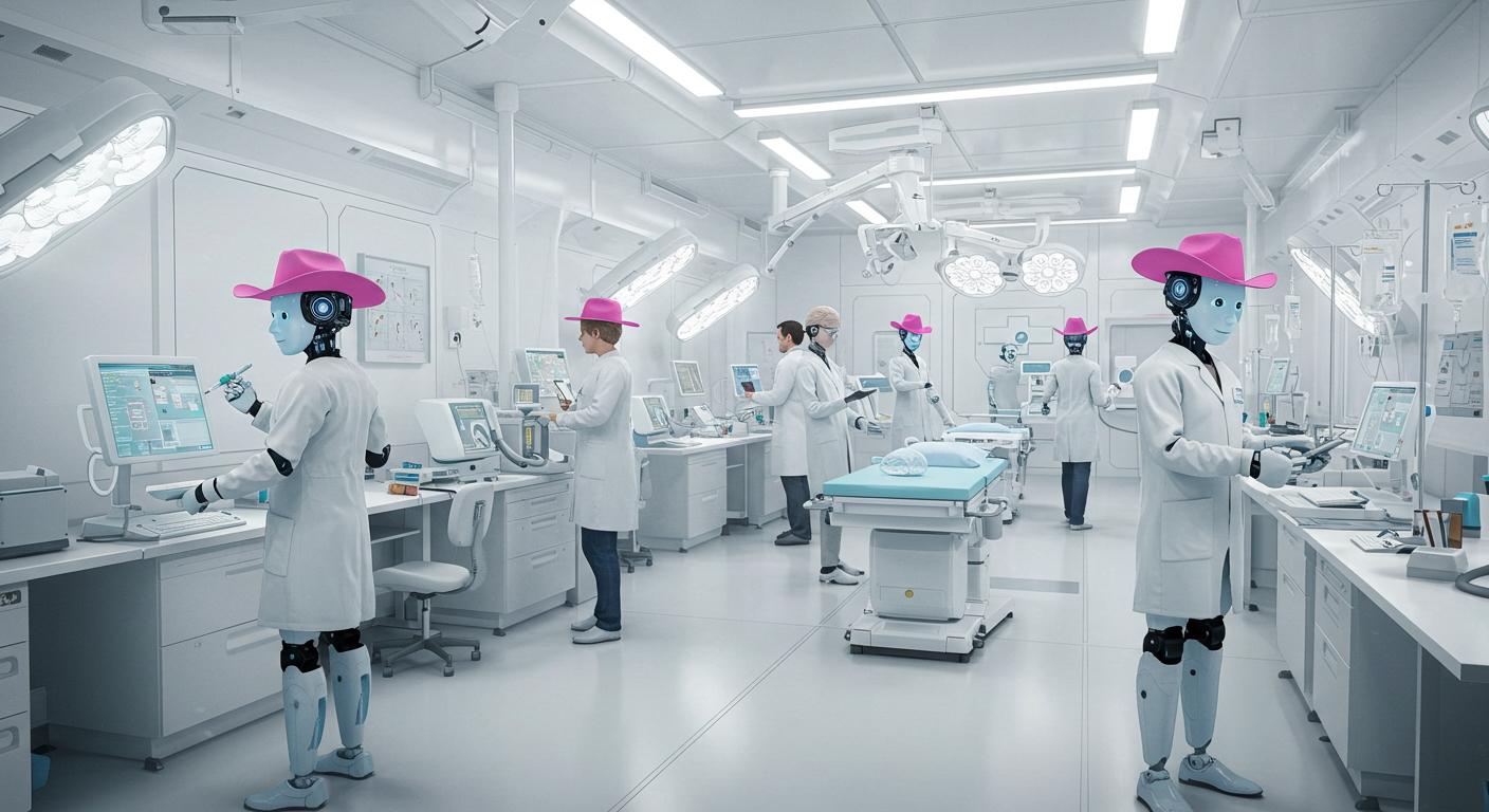 AI Cowboys team working on healthcare AI solutions and biomedical data