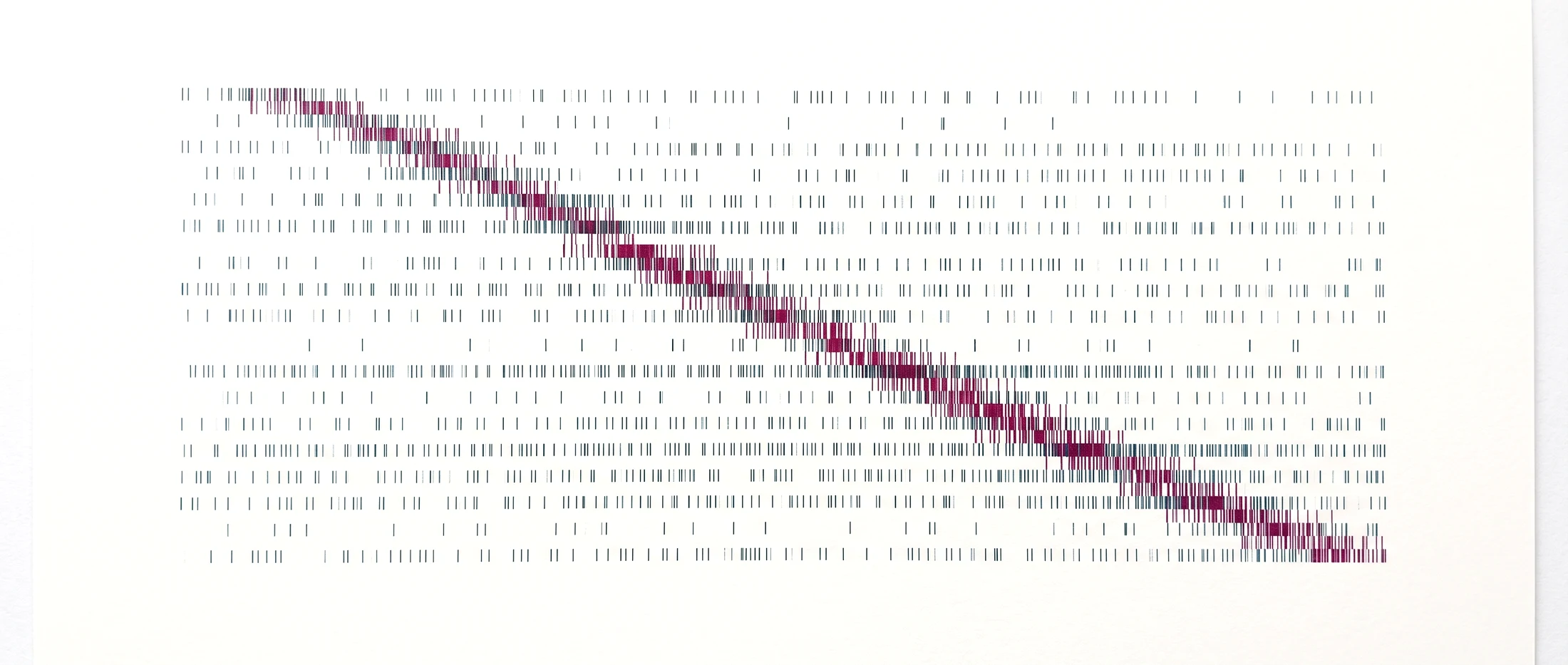 A spike raster: sparse neuron firing events plotted over time